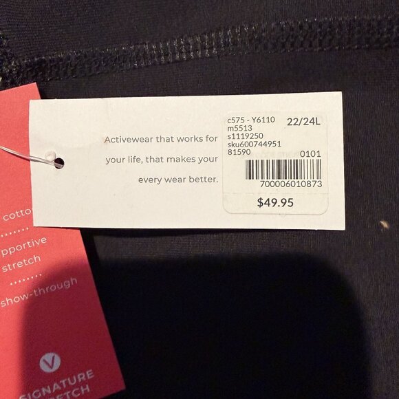 NWT Livi By Lane Bryant Women's Signature Stretch Bootcut Pants Size 22/24 Black - Picture 6 of 10